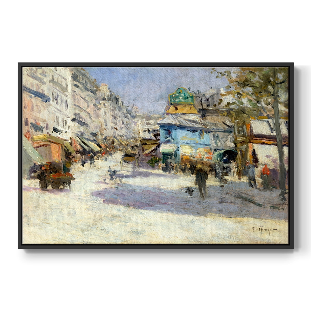 Vintage Landscape-CCXCI By Wexford Home Framed in Black Wood Gallery Wrapped Canvas 17 in. x 25 in.