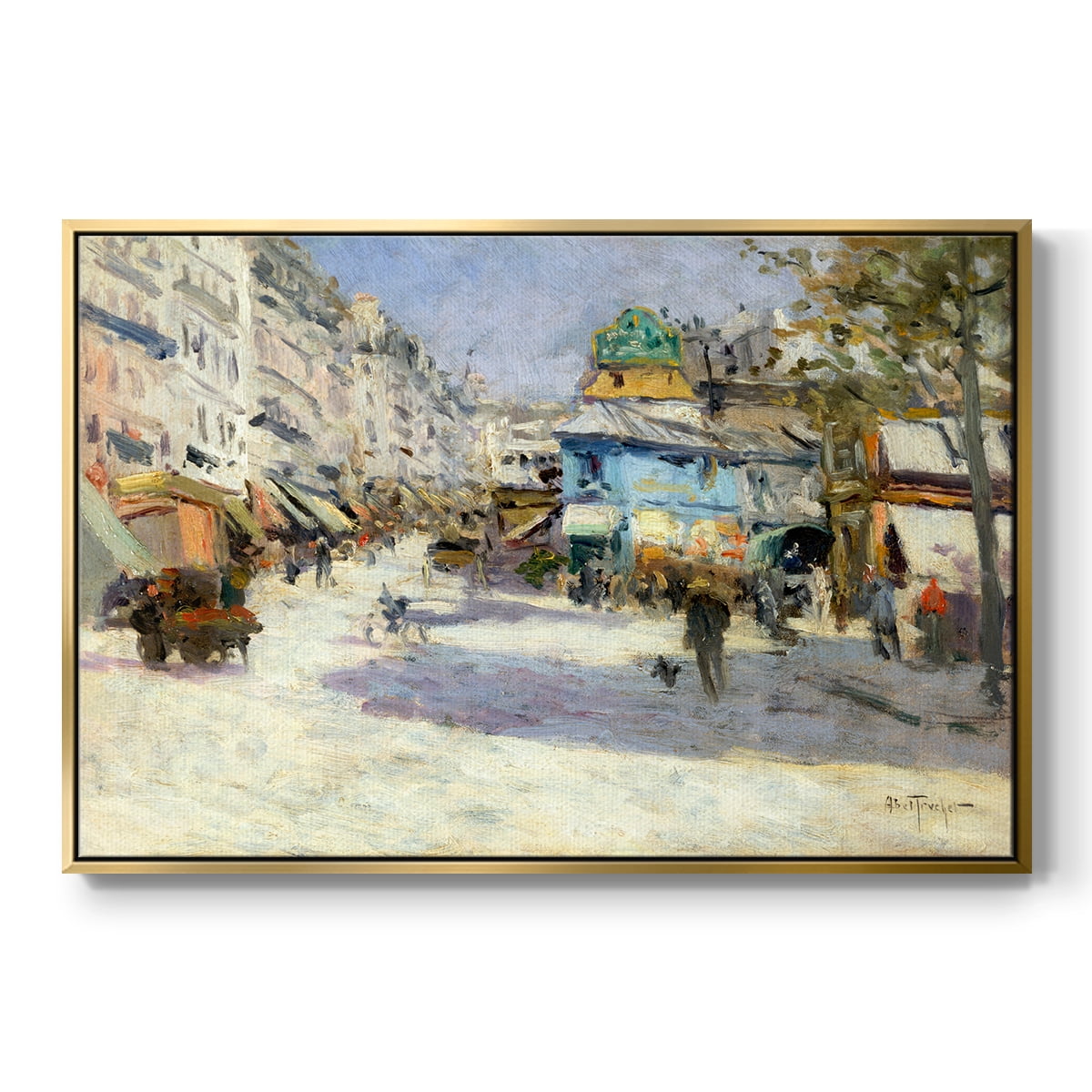 Vintage Landscape-CCXCI By Wexford Home Framed in Gold Wood Gallery Wrapped Canvas 17 in. x 25 in.