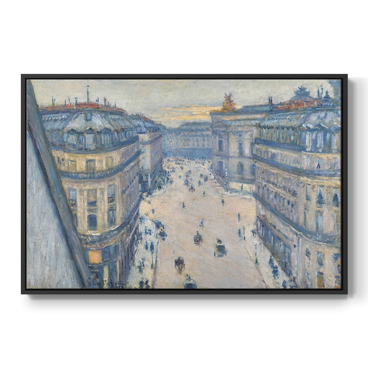 Vintage Landscape-CCXCII By Wexford Home Framed in Black Wood Gallery Wrapped Canvas 27 in. x 41 in.