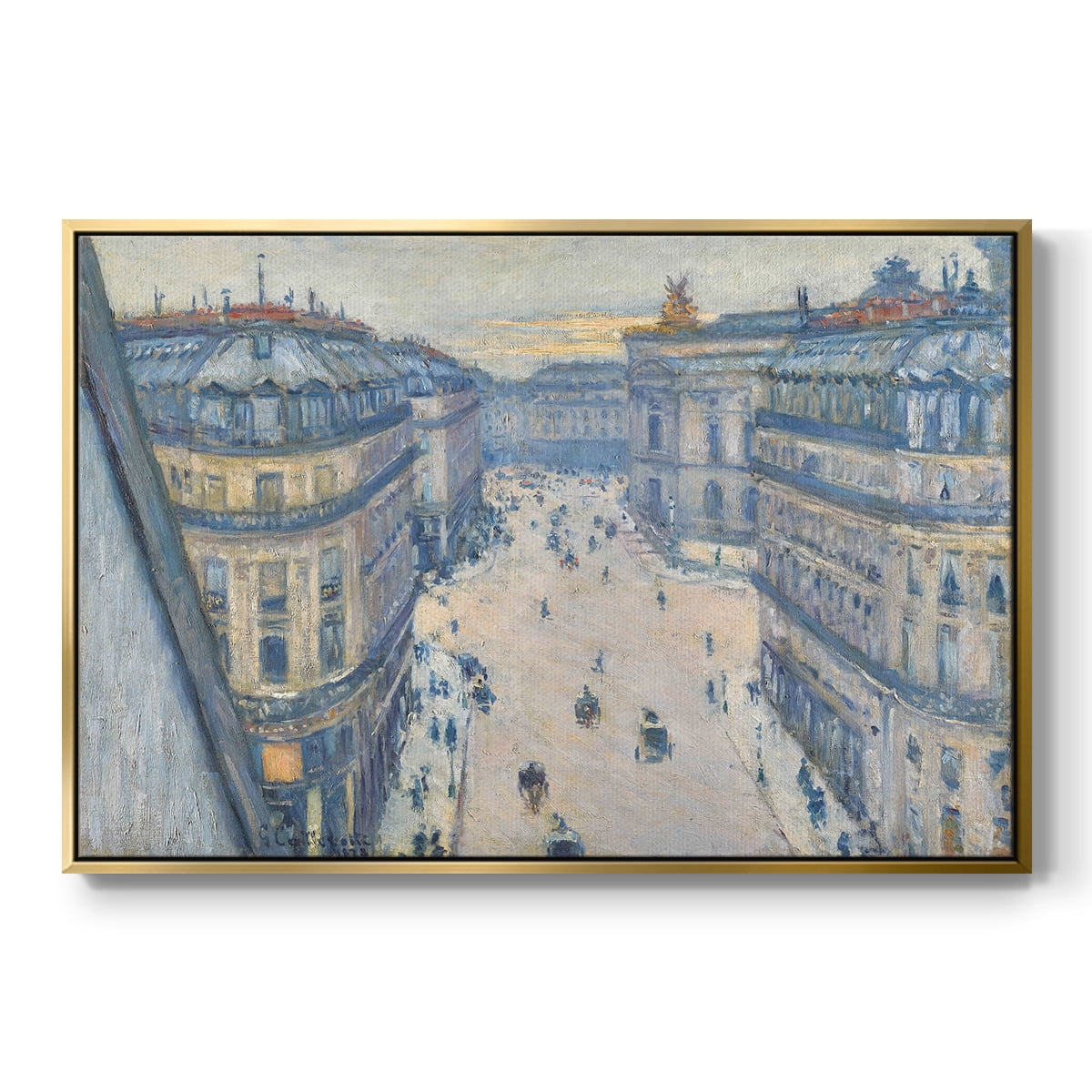 Vintage Landscape-CCXCII By Wexford Home Framed in Gold Wood Gallery Wrapped Canvas 25 in. x 37 in.