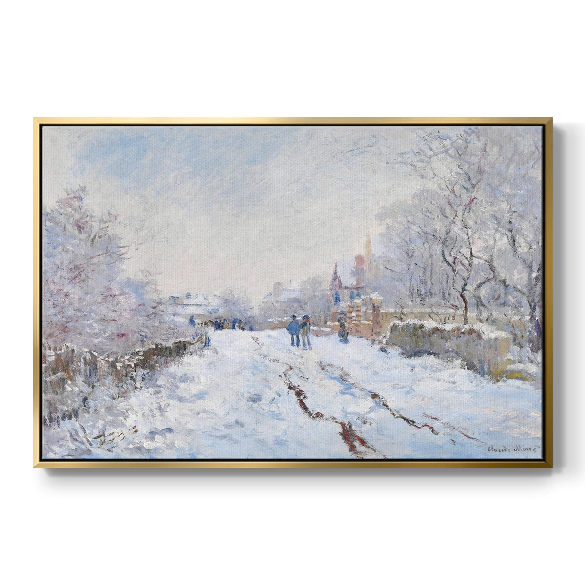Vintage Landscape-CCXCV By Wexford Home Framed in Gold Wood Gallery Wrapped Canvas 25 in. x 37 in.