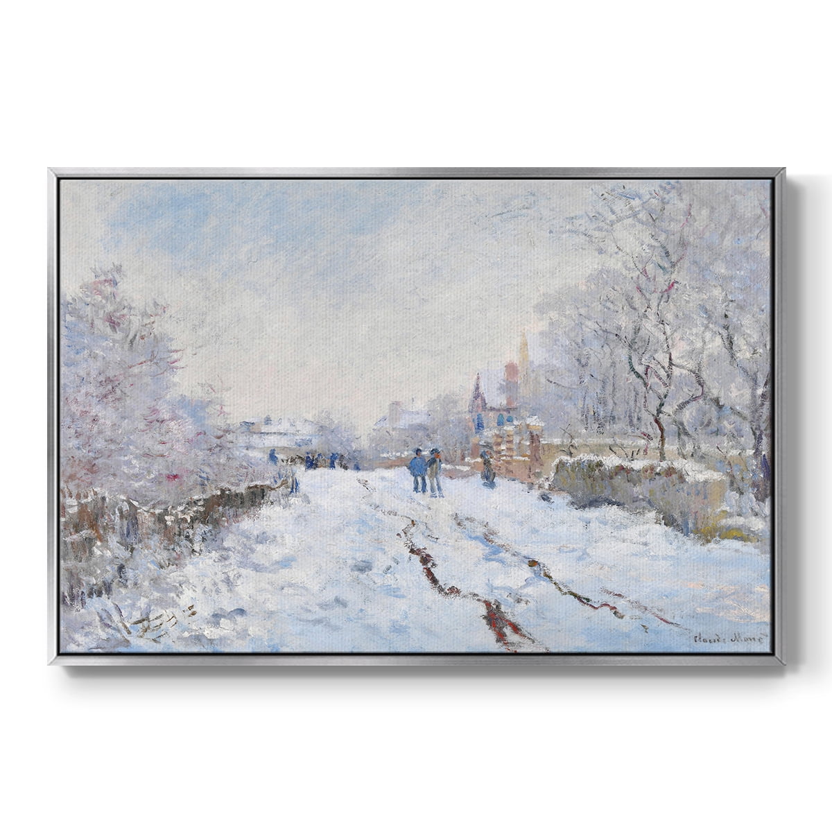 Vintage Landscape-CCXCV By Wexford Home Framed in Silver Wood Gallery Wrapped Canvas 17 in. x 25 in.