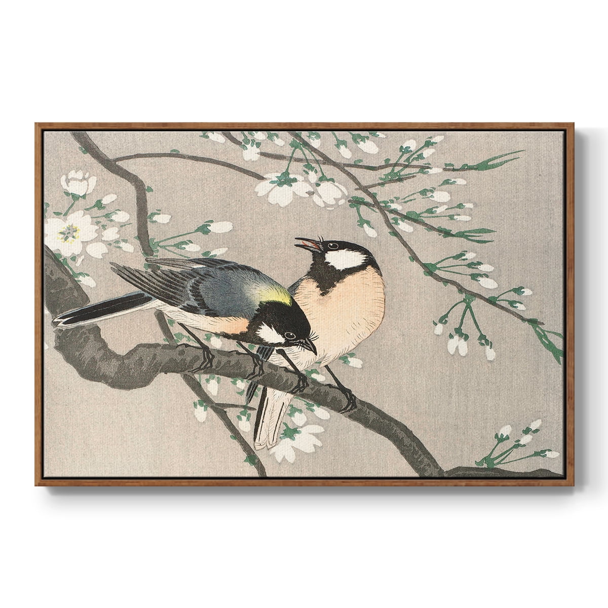 Vintage Landscape-CCXCVII By Wexford Home Framed in Walnut Wood Gallery Wrapped Canvas 25 in. x 37 in.