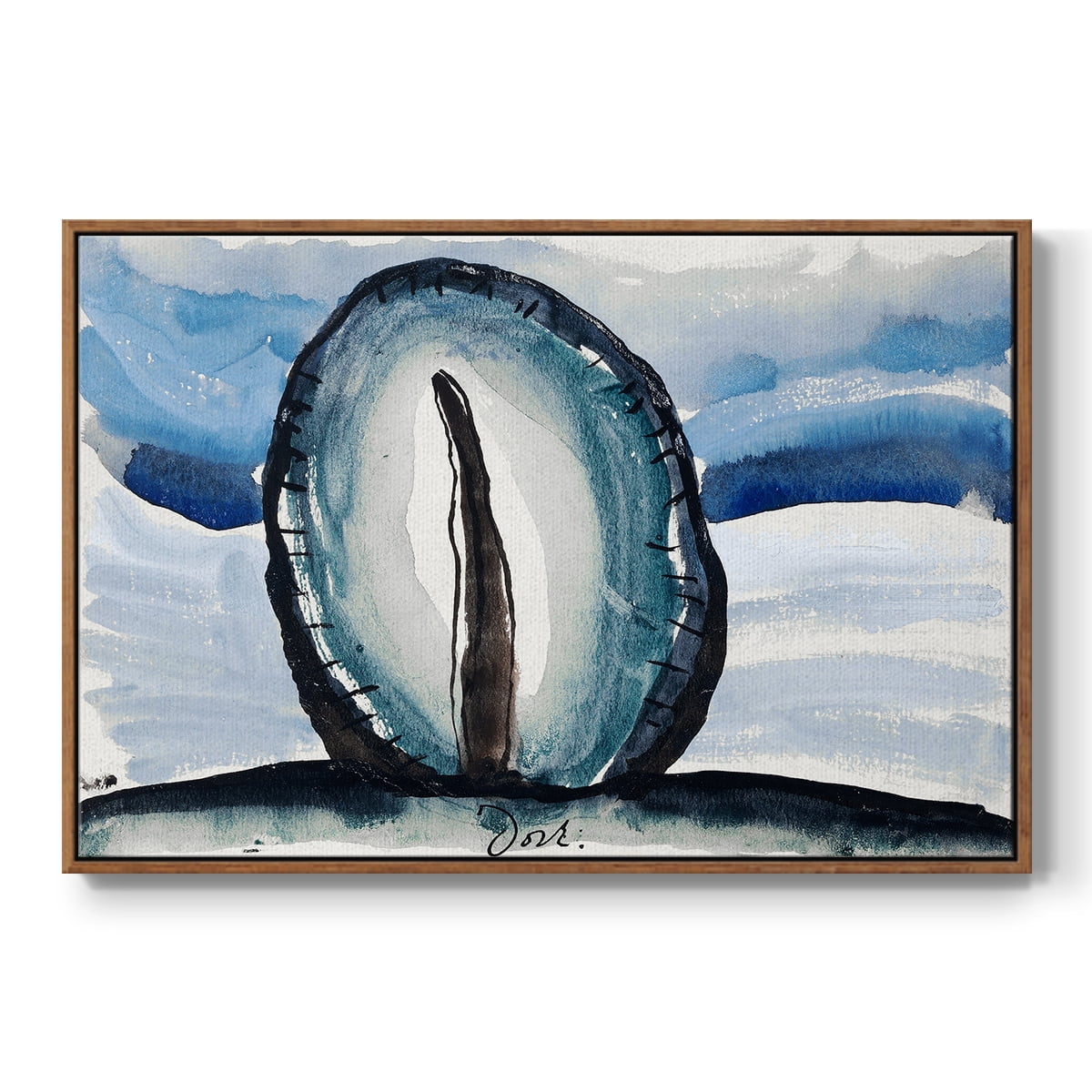 Vintage Landscape-CCXCVIII By Wexford Home Framed in Walnut Wood Gallery Wrapped Canvas 17 in. x 25 in.