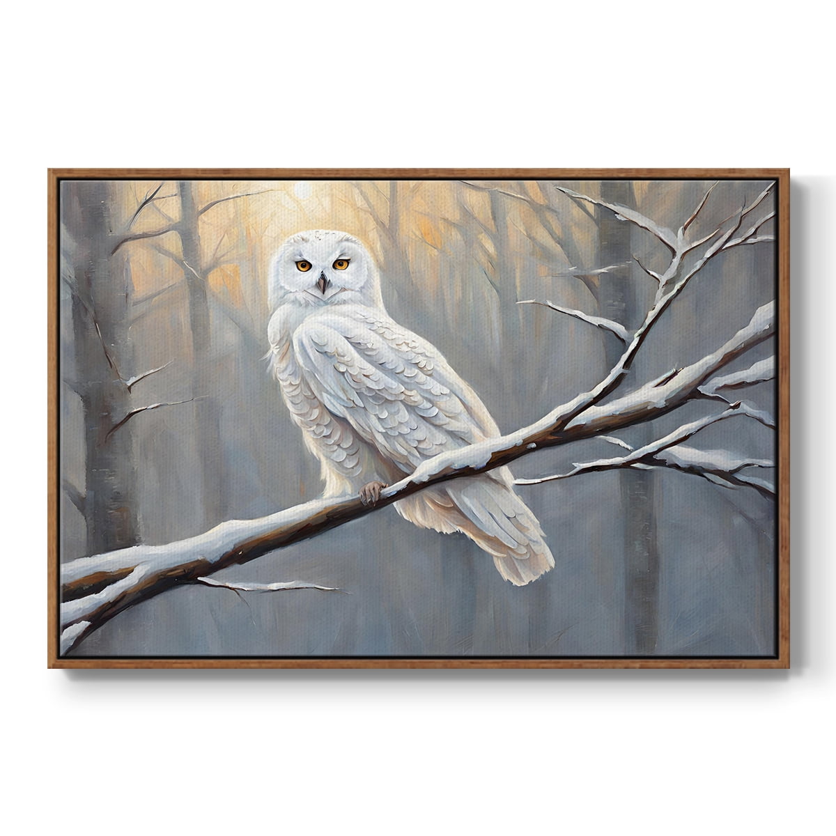 Vintage Landscape-CCXII By Wexford Home Framed in Walnut Wood Gallery Wrapped Canvas 27 in. x 41 in.