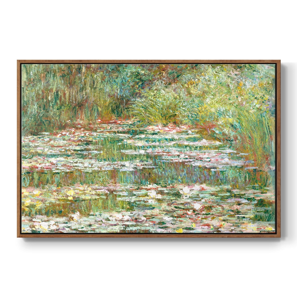 Vintage Landscape-CCXLI By Wexford Home Framed in Walnut Wood Gallery Wrapped Canvas 17 in. x 25 in.