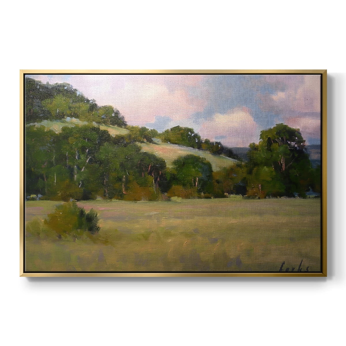 Vintage Landscape-CCXLVII By Wexford Home Framed in Gold Wood Gallery Wrapped Canvas 17 in. x 25 in.