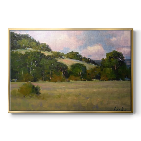 Vintage Landscape-CCXLVII By Wexford Home Framed in Gold Wood Gallery Wrapped Canvas 17 in. x 25 in.