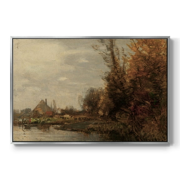 Vintage Landscape-CCXXIX By Wexford Home Framed in Silver Wood Gallery Wrapped Canvas 17 in. x 25 in.