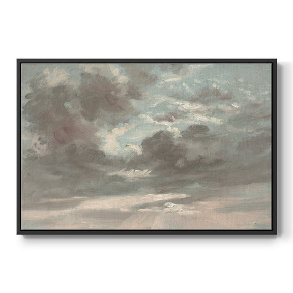 Vintage Landscape-CCXXXV By Wexford Home Framed in Black Wood Gallery Wrapped Canvas 17 in. x 25 in.