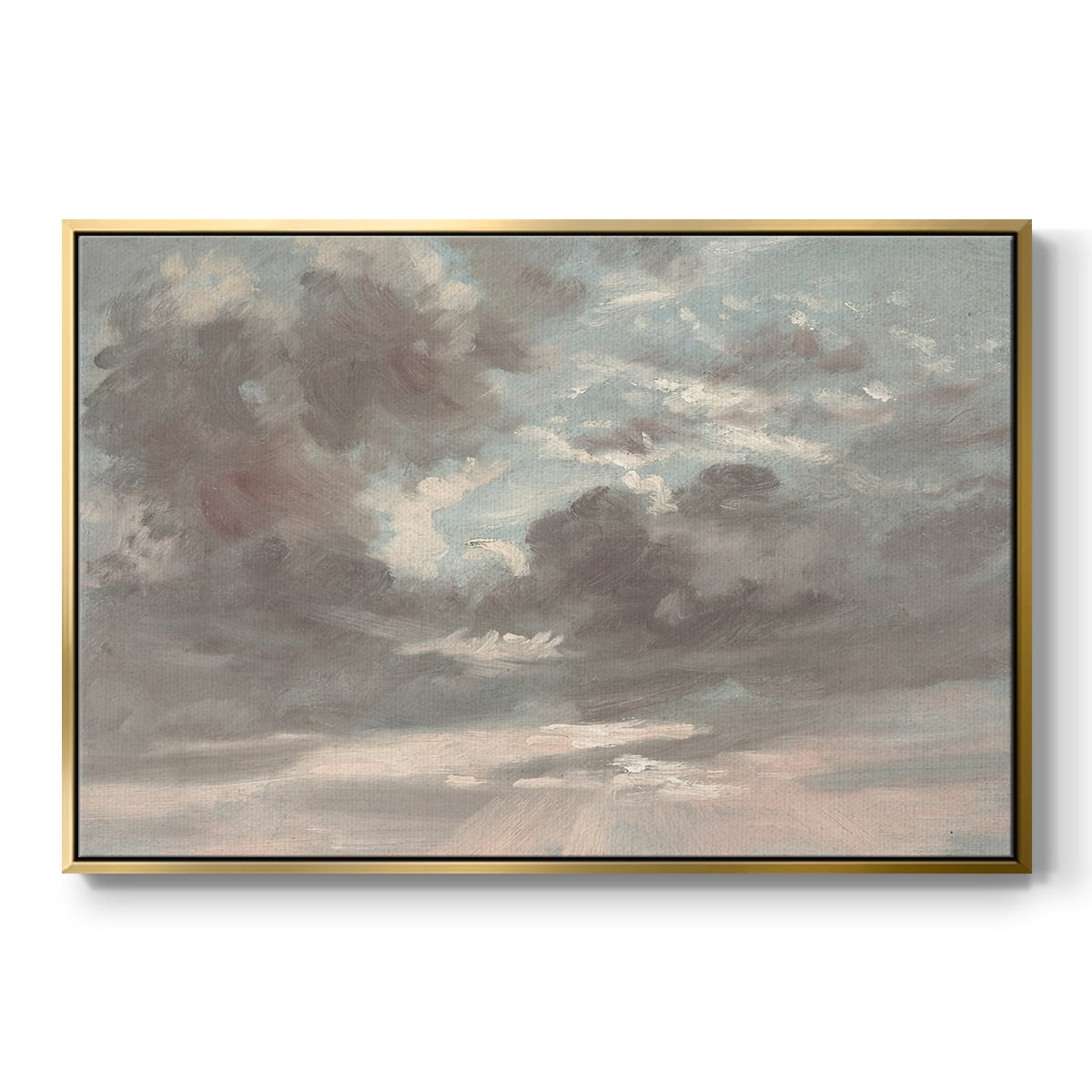 Vintage Landscape-CCXXXV By Wexford Home Framed in Gold Wood Gallery Wrapped Canvas 25 in. x 37 in.