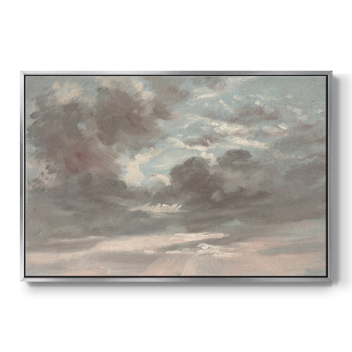 Vintage Landscape-CCXXXV By Wexford Home Framed in Silver Wood Gallery Wrapped Canvas 17 in. x 25 in.