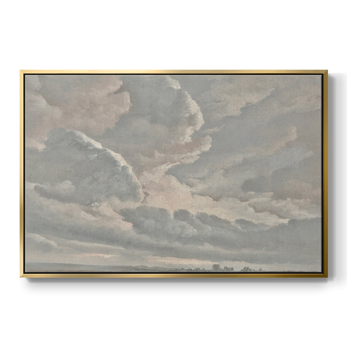 Vintage Landscape-CCXXXVI By Wexford Home Framed in Gold Wood Gallery Wrapped Canvas 27 in. x 41 in.