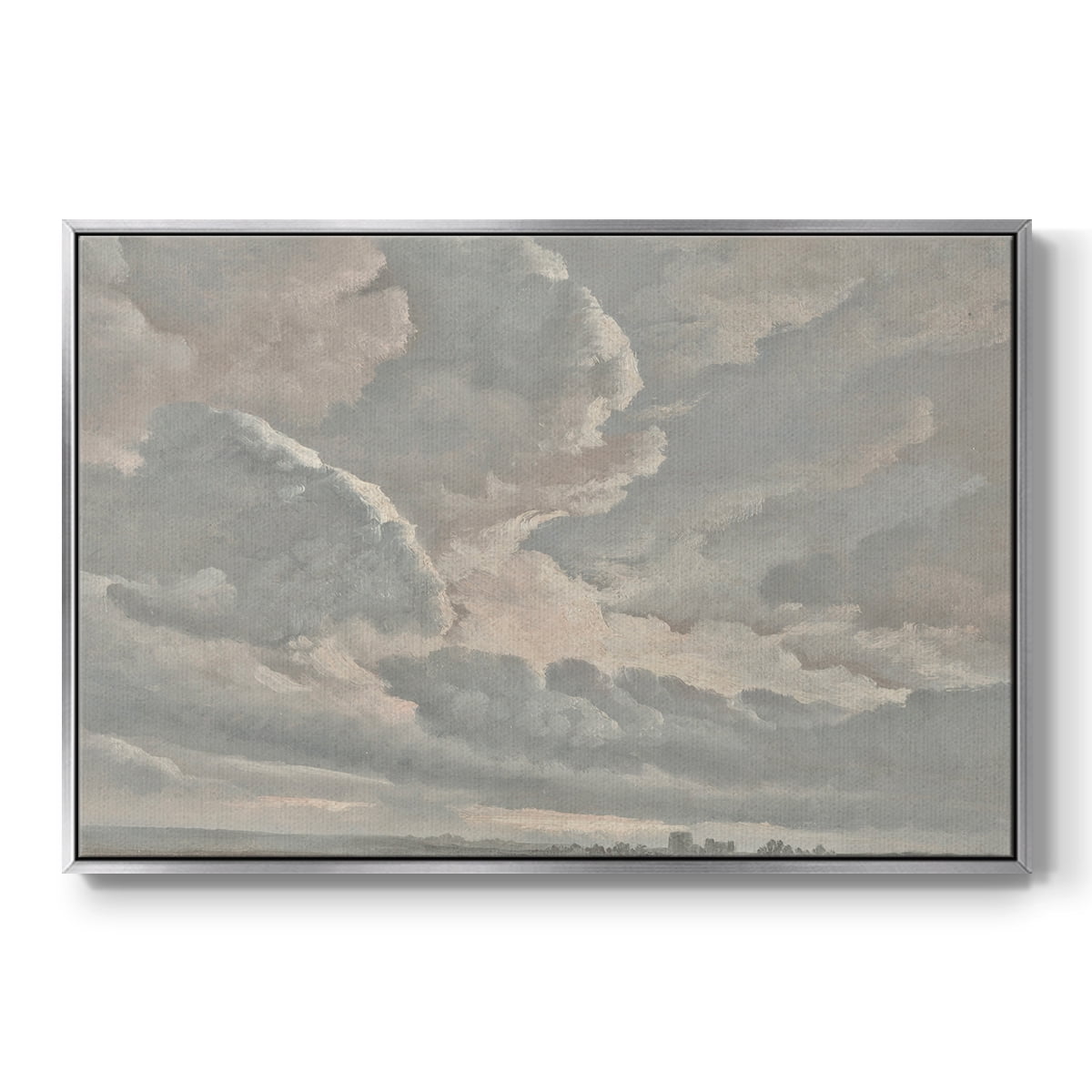 Vintage Landscape-CCXXXVI By Wexford Home Framed in Silver Wood Gallery Wrapped Canvas 25 in. x 37 in.
