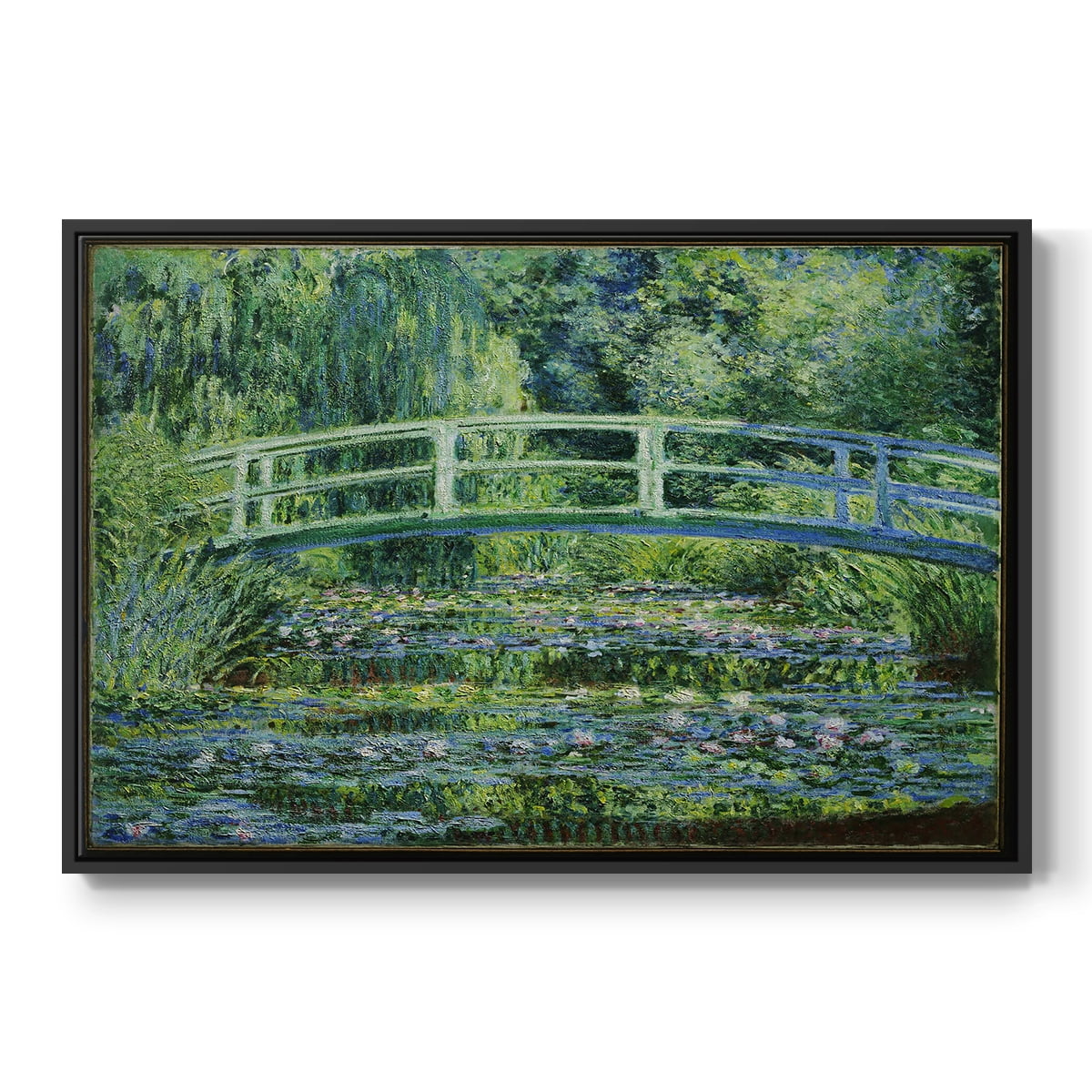 Vintage Landscape-CI By Wexford Home Framed in Black Wood Gallery Wrapped Canvas 17 in. x 25 in.