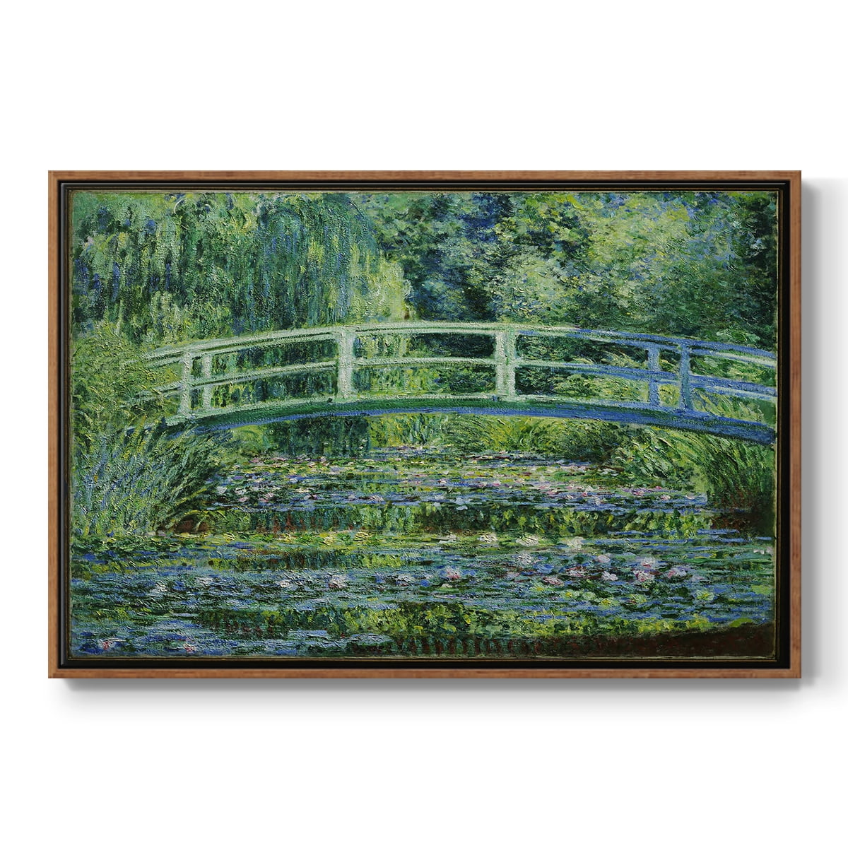 Vintage Landscape-CI By Wexford Home Framed in Walnut Wood Gallery Wrapped Canvas 27 in. x 41 in.