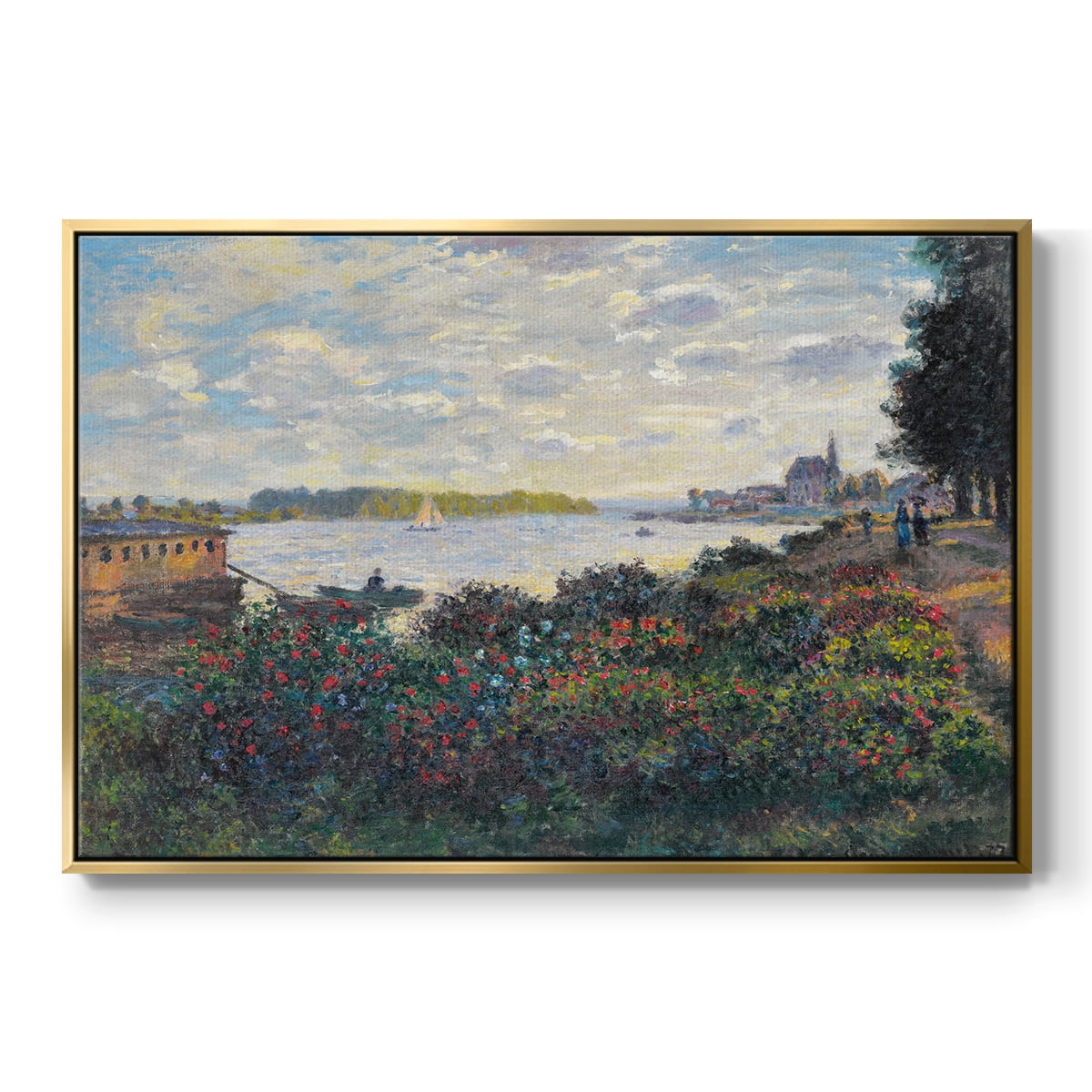 Vintage Landscape-CII By Wexford Home Framed in Gold Wood Gallery Wrapped Canvas 17 in. x 25 in.
