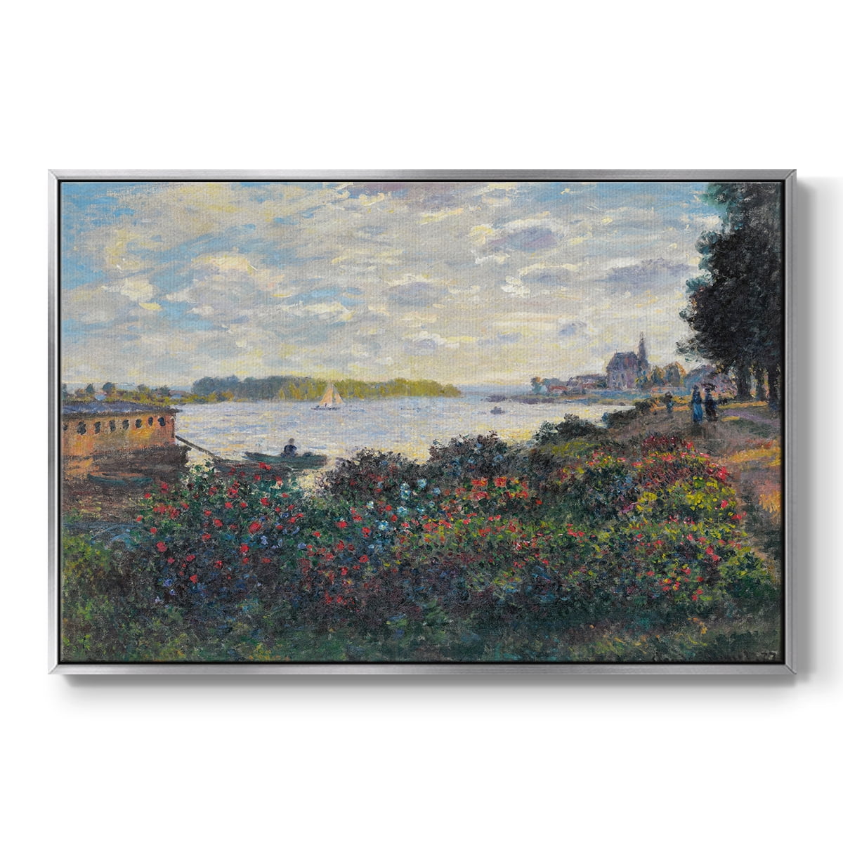 Vintage Landscape-CII By Wexford Home Framed in Silver Wood Gallery Wrapped Canvas 17 in. x 25 in.