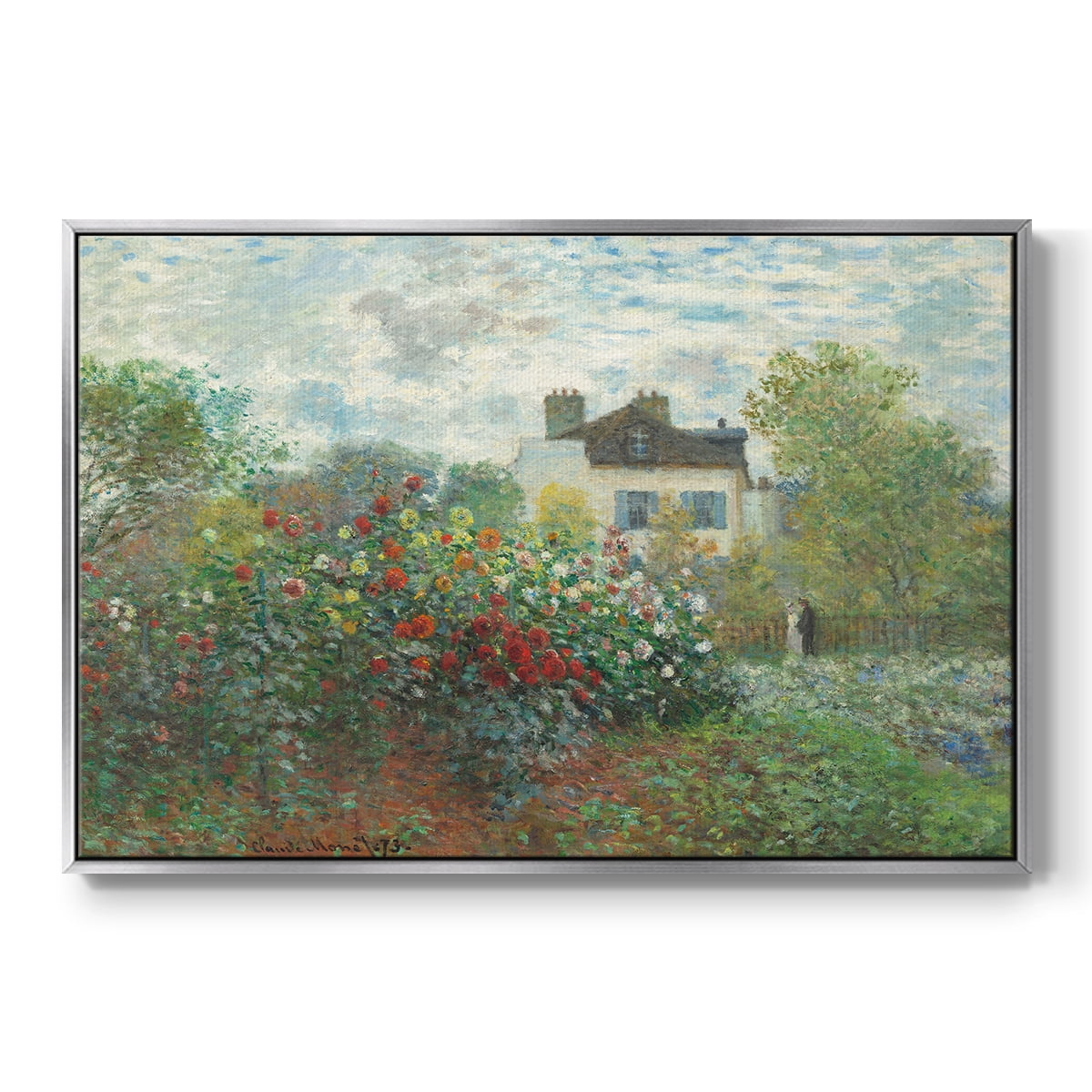 Vintage Landscape-CIII By Wexford Home Framed in Silver Wood Gallery Wrapped Canvas 25 in. x 37 in.