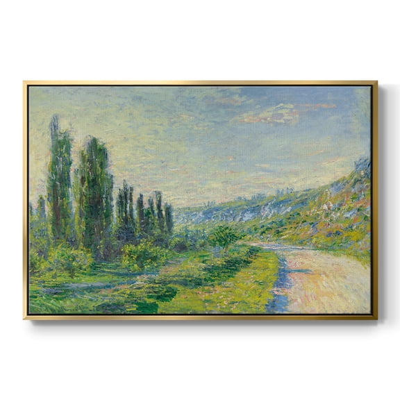 Vintage Landscape-CIV By Wexford Home Framed in Gold Wood Gallery Wrapped Canvas 17 in. x 25 in.