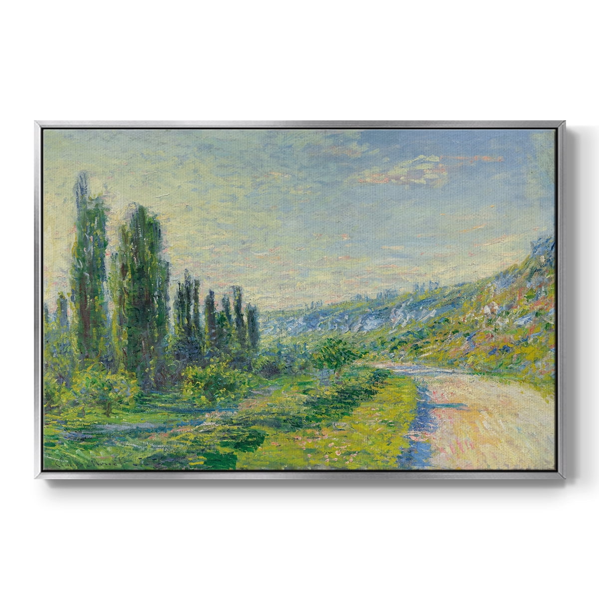 Vintage Landscape-CIV By Wexford Home Framed in Silver Wood Gallery Wrapped Canvas 17 in. x 25 in.
