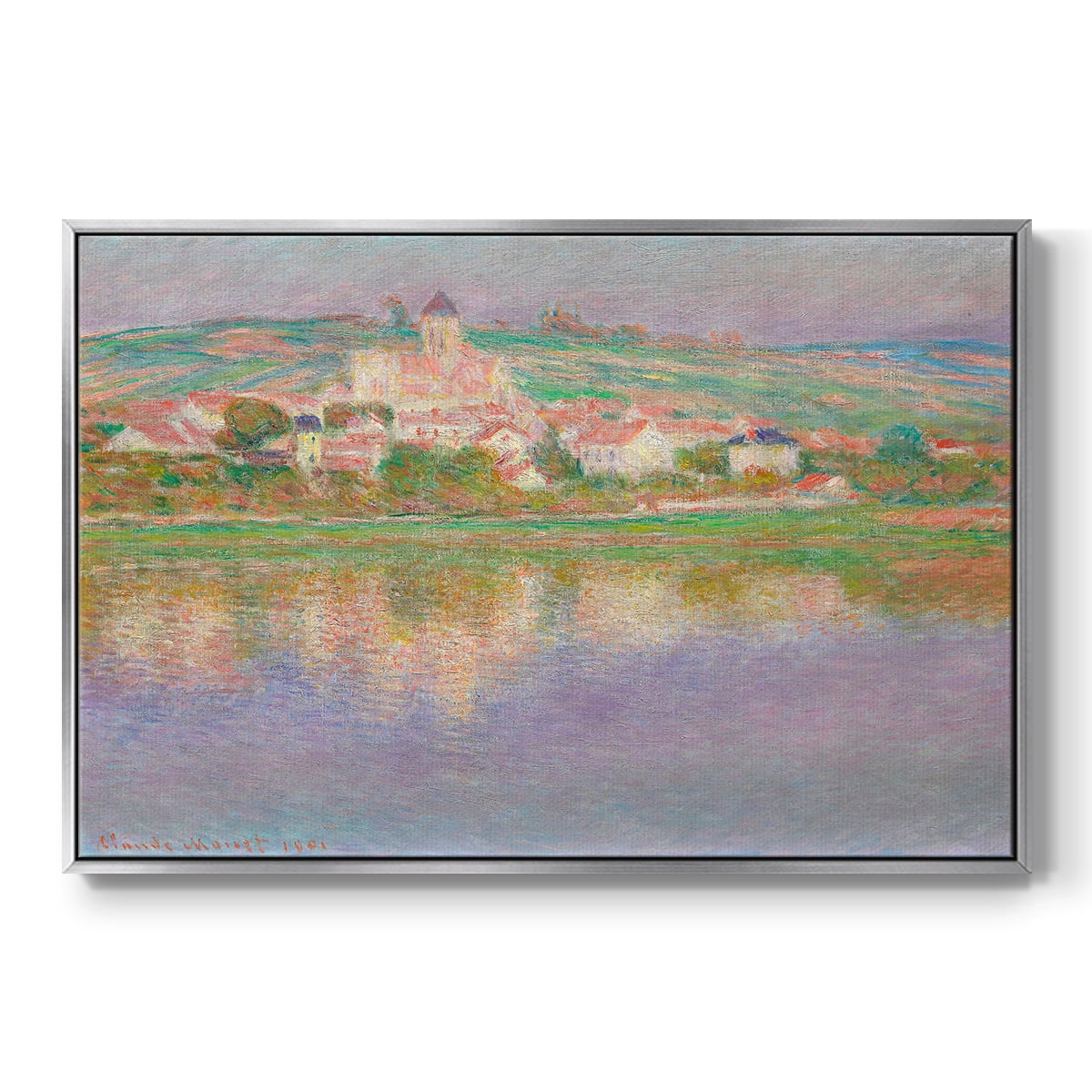 Vintage Landscape-CLII By Wexford Home Framed in Silver Wood Gallery Wrapped Canvas 17 in. x 25 in.
