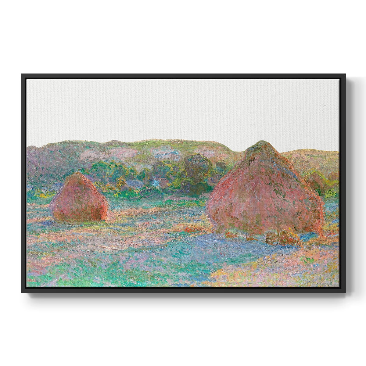 Vintage Landscape-CLIII By Wexford Home Framed in Black Wood Gallery Wrapped Canvas 25 in. x 37 in.