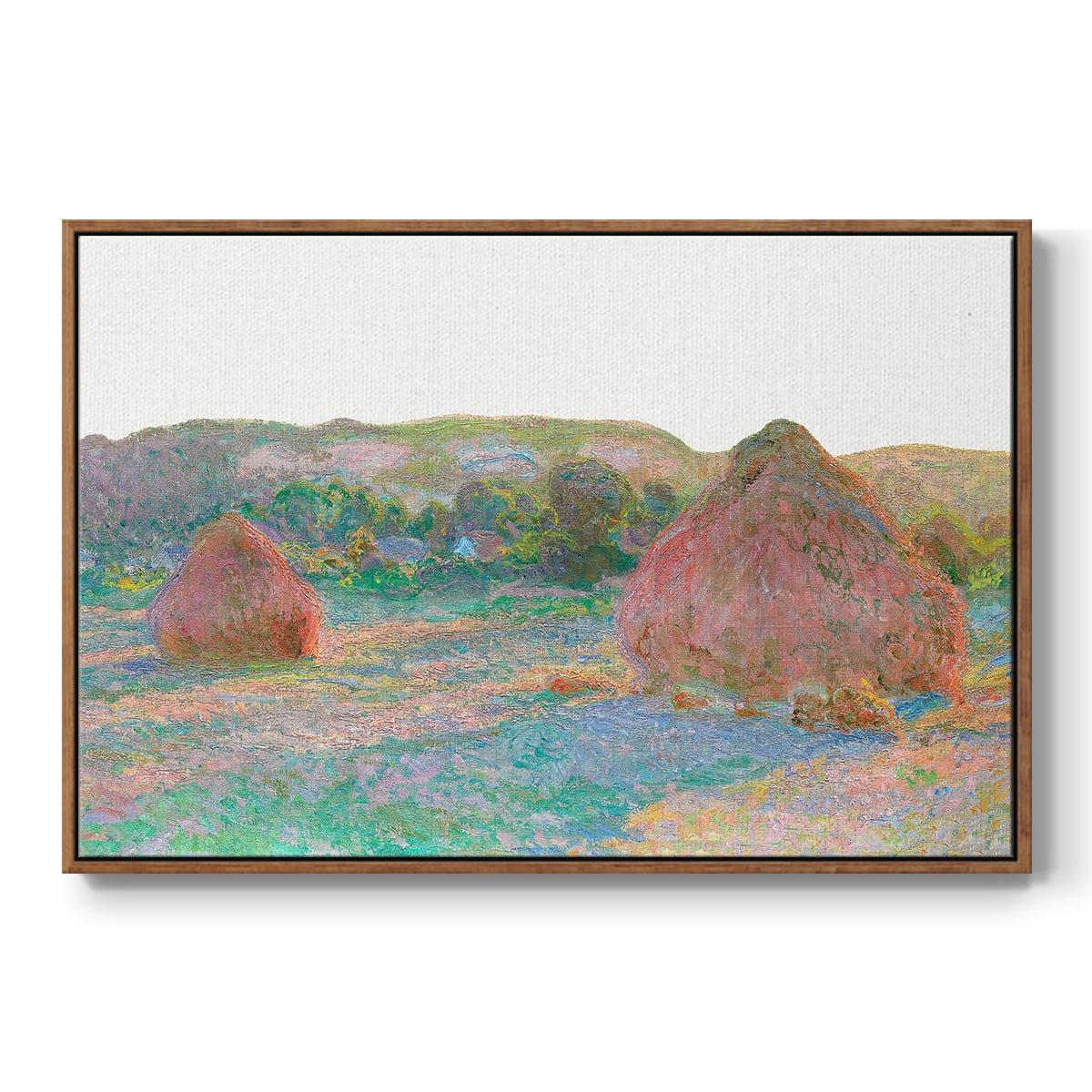 Vintage Landscape-CLIII By Wexford Home Framed in Walnut Wood Gallery Wrapped Canvas 27 in. x 41 in.
