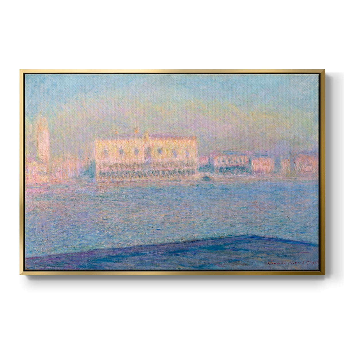 Vintage Landscape-CLVI By Wexford Home Framed in Gold Wood Gallery Wrapped Canvas 17 in. x 25 in.
