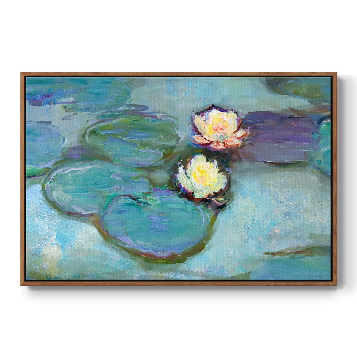 Vintage Landscape-CLVIII By Wexford Home Framed in Walnut Wood Gallery Wrapped Canvas 17 in. x 25 in.