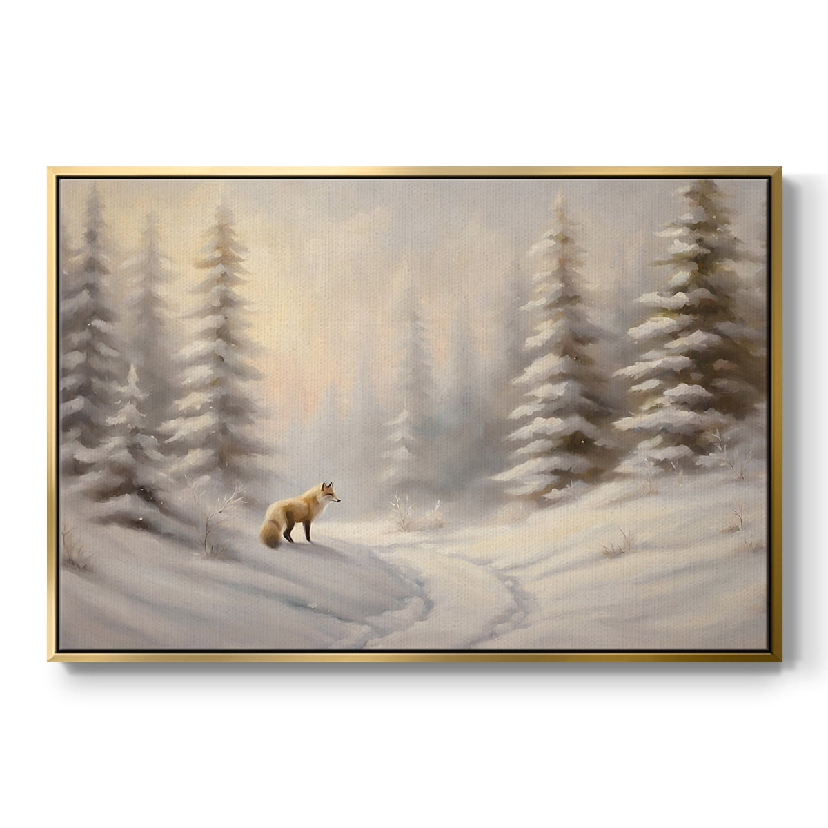 Vintage Landscape-CLXXV By Wexford Home Framed in Gold Wood Gallery Wrapped Canvas 17 in. x 25 in.