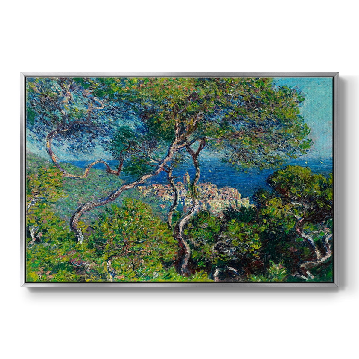 Vintage Landscape-CV By Wexford Home Framed in Silver Wood Gallery Wrapped Canvas 17 in. x 25 in.