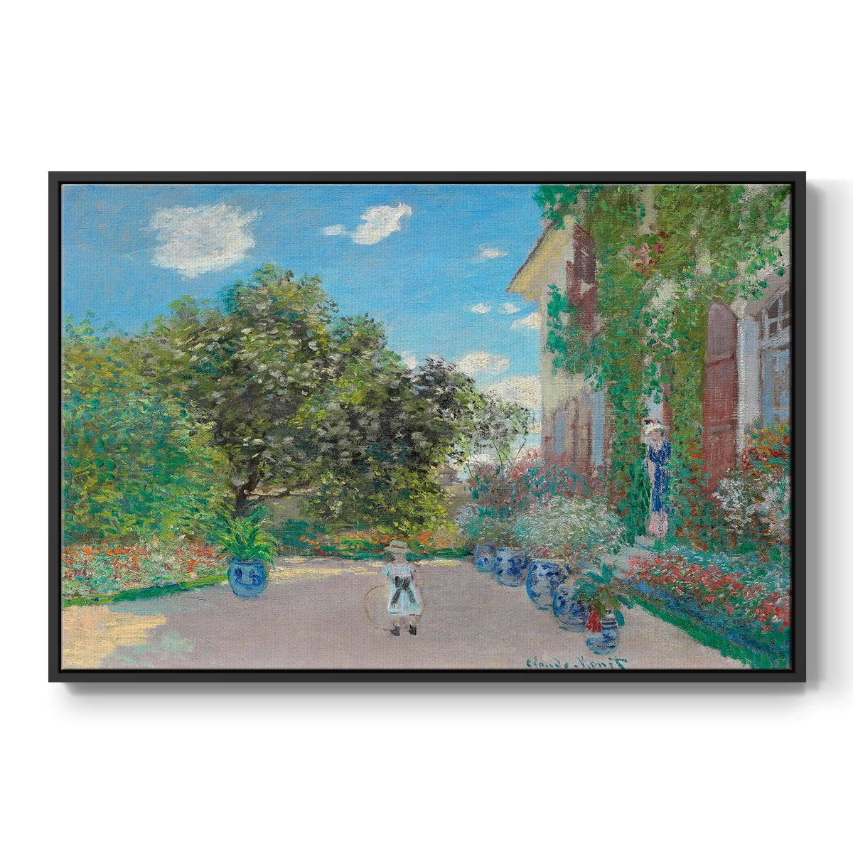 Vintage Landscape-CVI By Wexford Home Framed in Black Wood Gallery Wrapped Canvas 17 in. x 25 in.