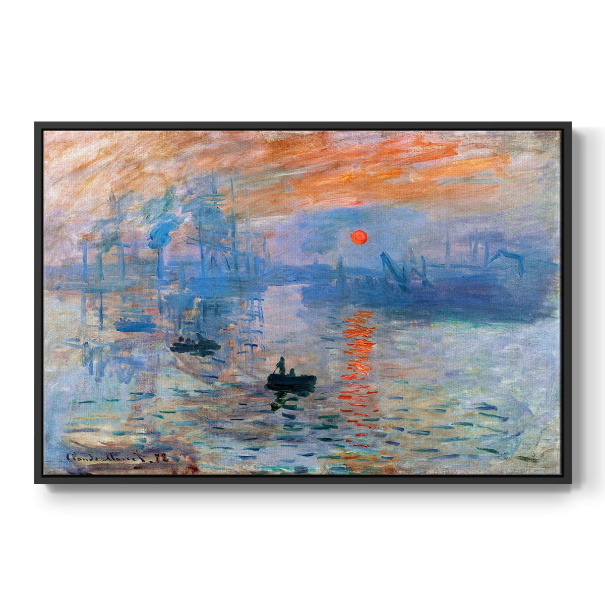 Vintage Landscape-CVIII By Wexford Home Framed in Black Wood Gallery Wrapped Canvas 27 in. x 41 in.