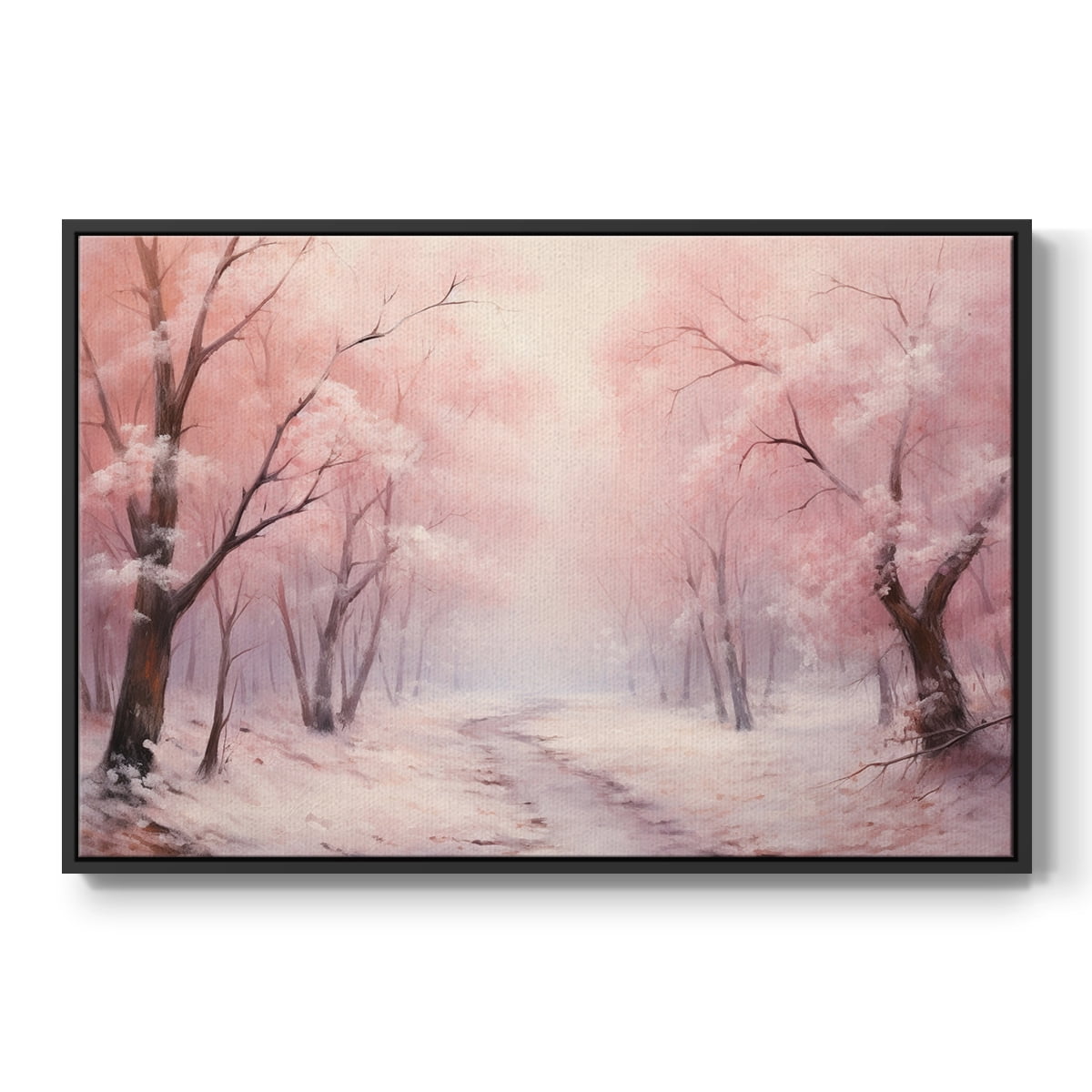 Vintage Landscape-CXCVI By Wexford Home Framed in Black Wood Gallery Wrapped Canvas 27 in. x 41 in.