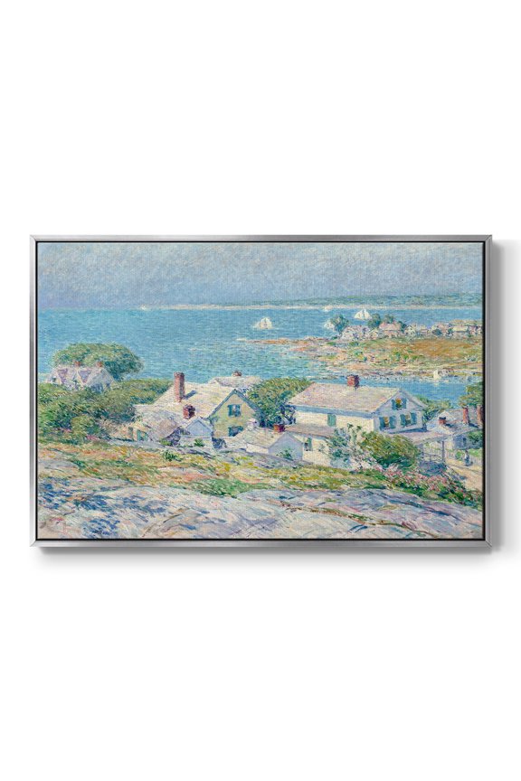 Vintage Landscape-CXI By Wexford Home Framed in Silver Wood Gallery Wrapped Canvas 17 in. x 25 in.