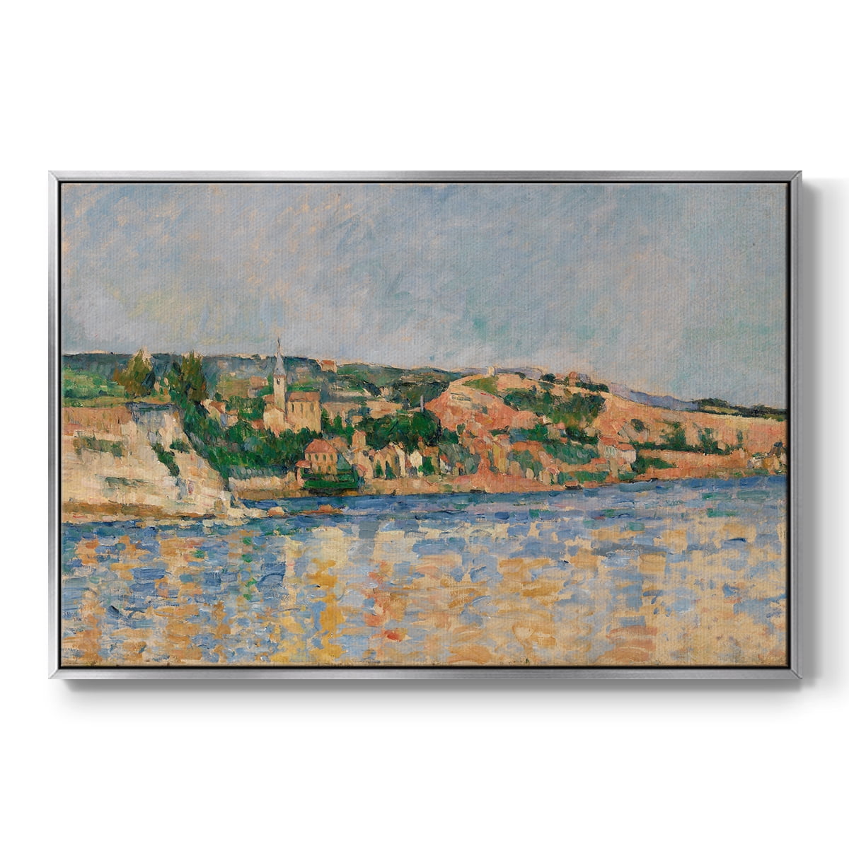 Vintage Landscape-CXLI By Wexford Home Framed in Silver Wood Gallery Wrapped Canvas 17 in. x 25 in.
