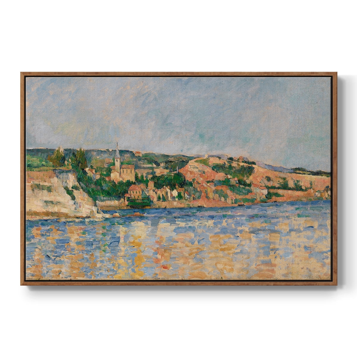 Vintage Landscape-CXLI By Wexford Home Framed in Walnut Wood Gallery Wrapped Canvas 27 in. x 41 in.