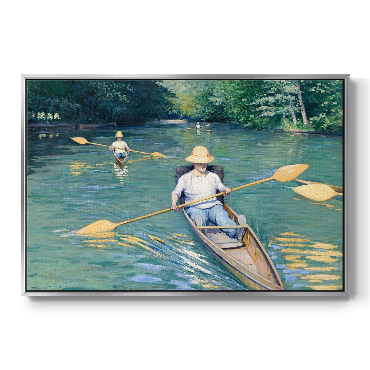 Vintage Landscape-CXLII By Wexford Home Framed in Silver Wood Gallery Wrapped Canvas 27 in. x 41 in.