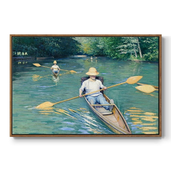 Vintage Landscape-CXLII By Wexford Home Framed in Walnut Wood Gallery Wrapped Canvas 17 in. x 25 in.