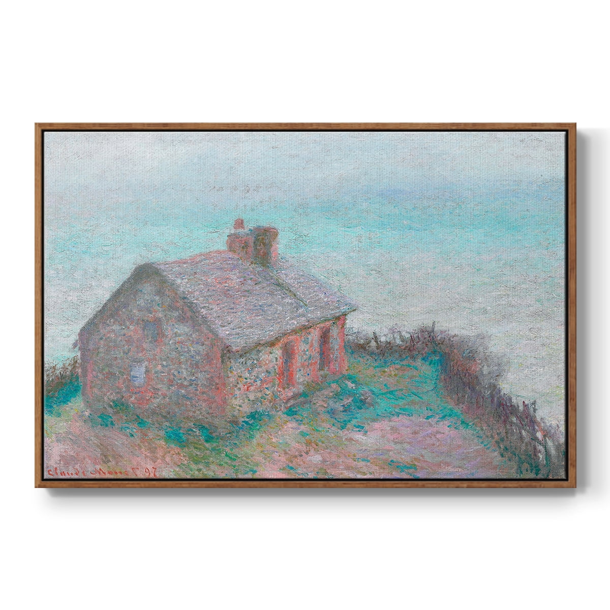 Vintage Landscape-CXLIX By Wexford Home Framed in Walnut Wood Gallery Wrapped Canvas 17 in. x 25 in.