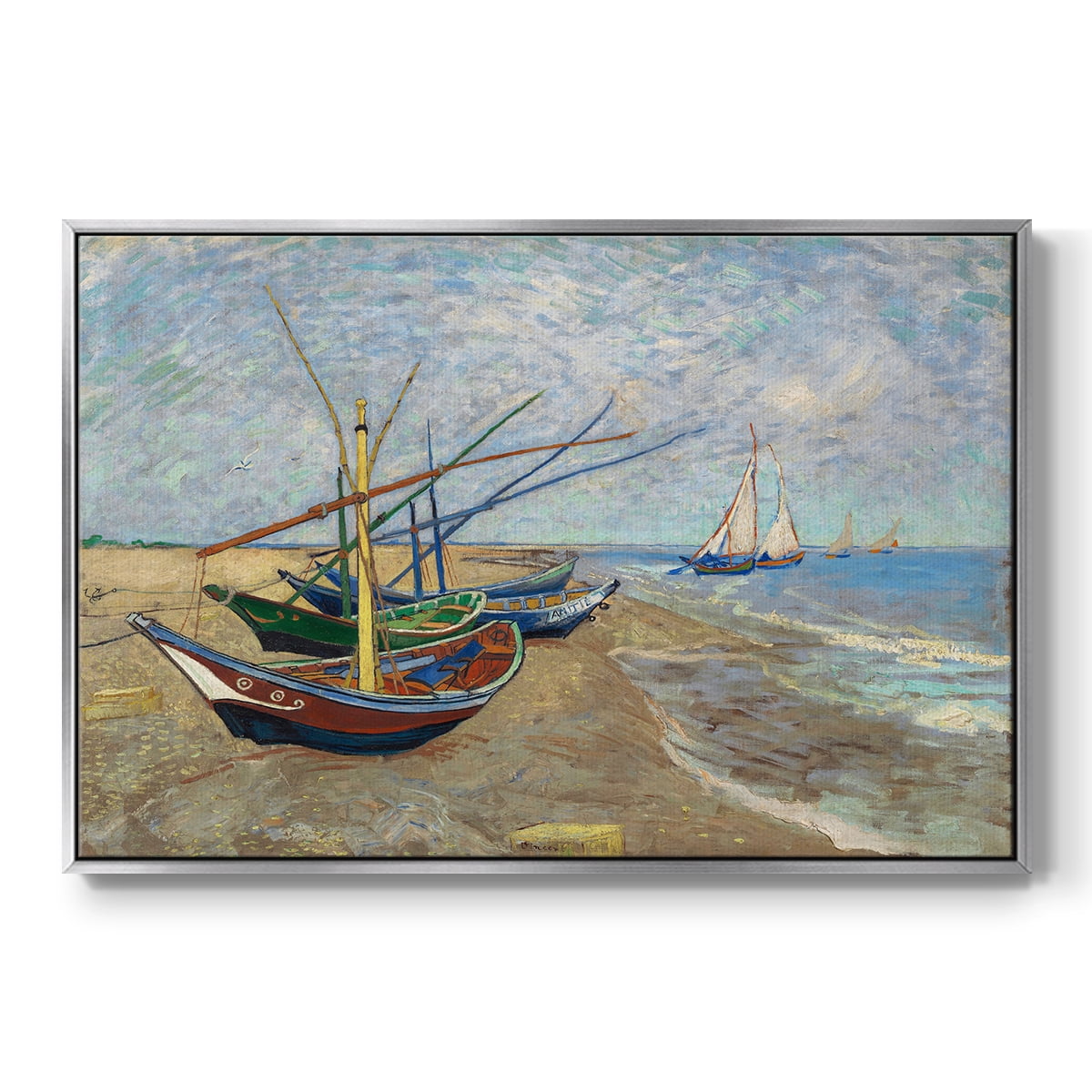 Vintage Landscape-CXLVIII By Wexford Home Framed in Silver Wood Gallery Wrapped Canvas 27 in. x 41 in.