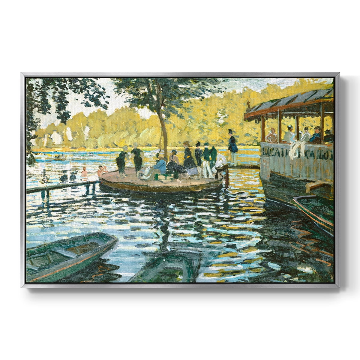 Vintage Landscape-CXV By Wexford Home Framed in Silver Wood Gallery Wrapped Canvas 17 in. x 25 in.
