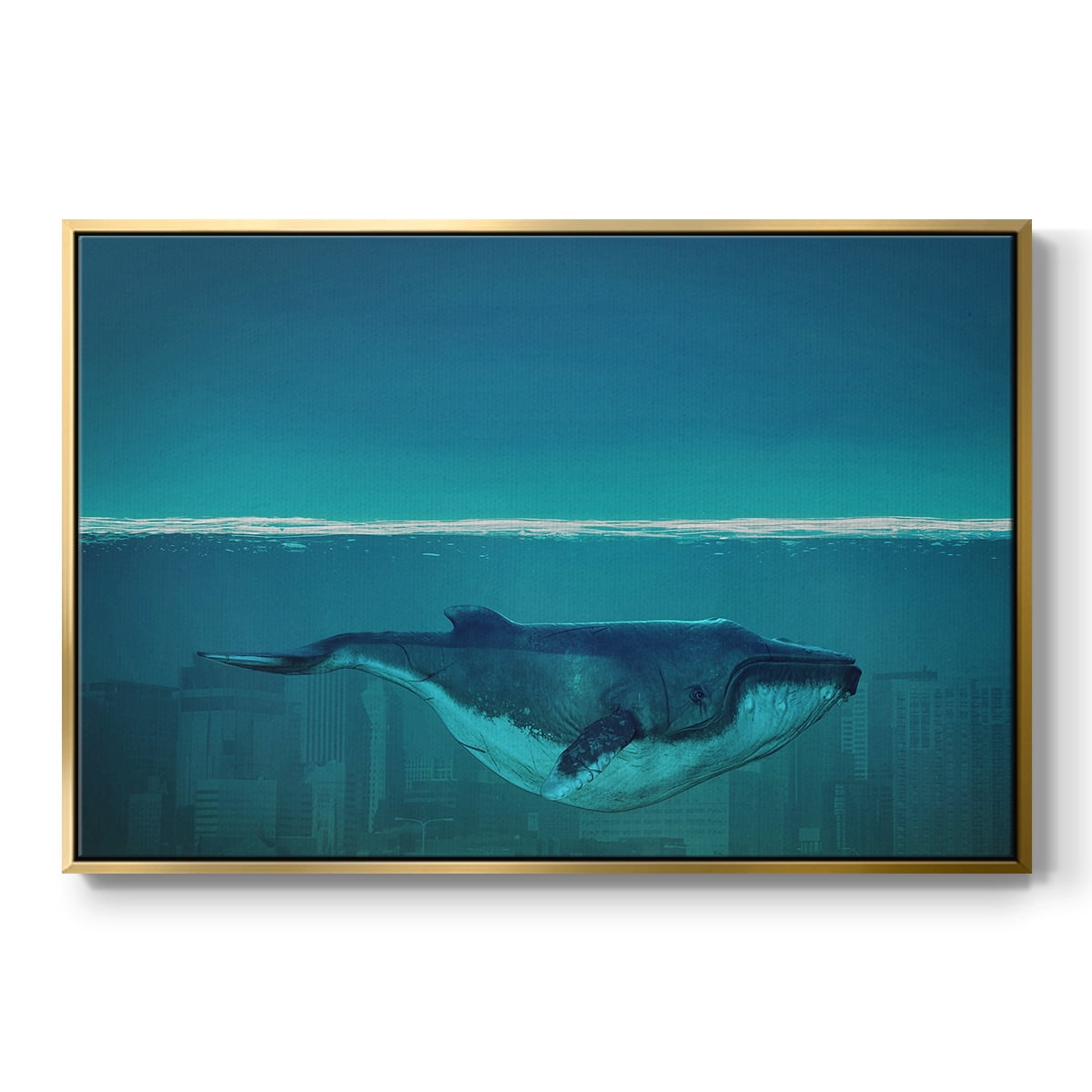 Vintage Landscape-CXVI By Wexford Home Framed in Gold Wood Gallery Wrapped Canvas 17 in. x 25 in.
