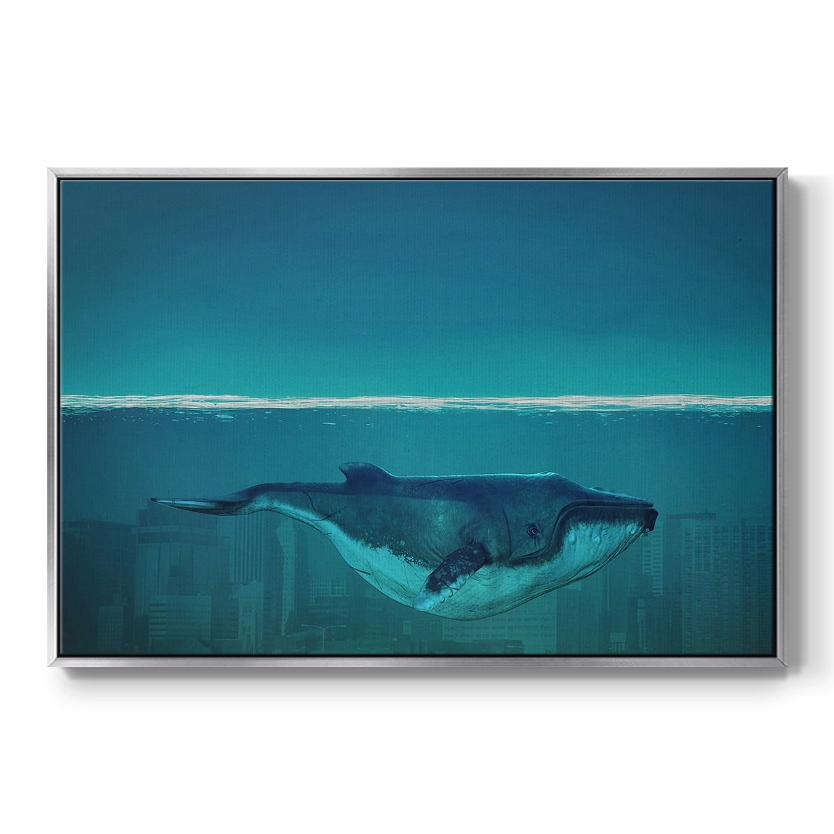 Vintage Landscape-CXVI By Wexford Home Framed in Silver Wood Gallery Wrapped Canvas 27 in. x 41 in.