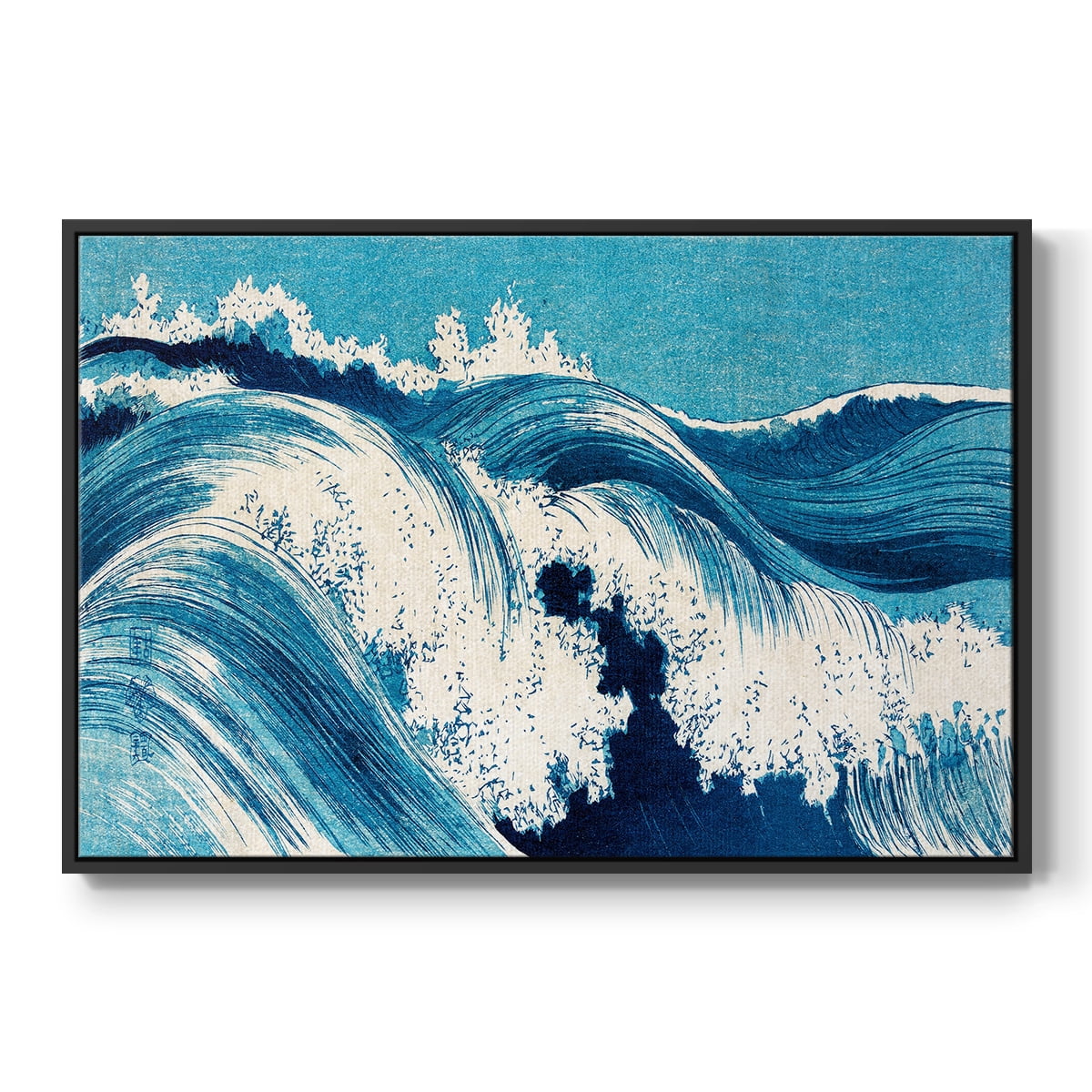Vintage Landscape-CXXI By Wexford Home Framed in Black Wood Gallery Wrapped Canvas 25 in. x 37 in.