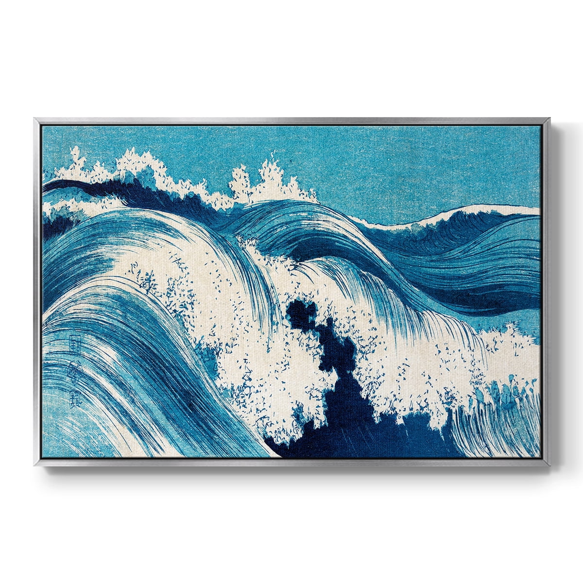 Vintage Landscape-CXXI By Wexford Home Framed in Silver Wood Gallery Wrapped Canvas 27 in. x 41 in.