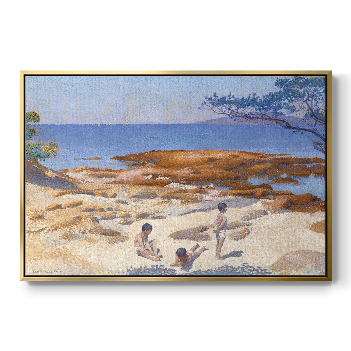 Vintage Landscape-CXXII By Wexford Home Framed in Gold Wood Gallery Wrapped Canvas 27 in. x 41 in.