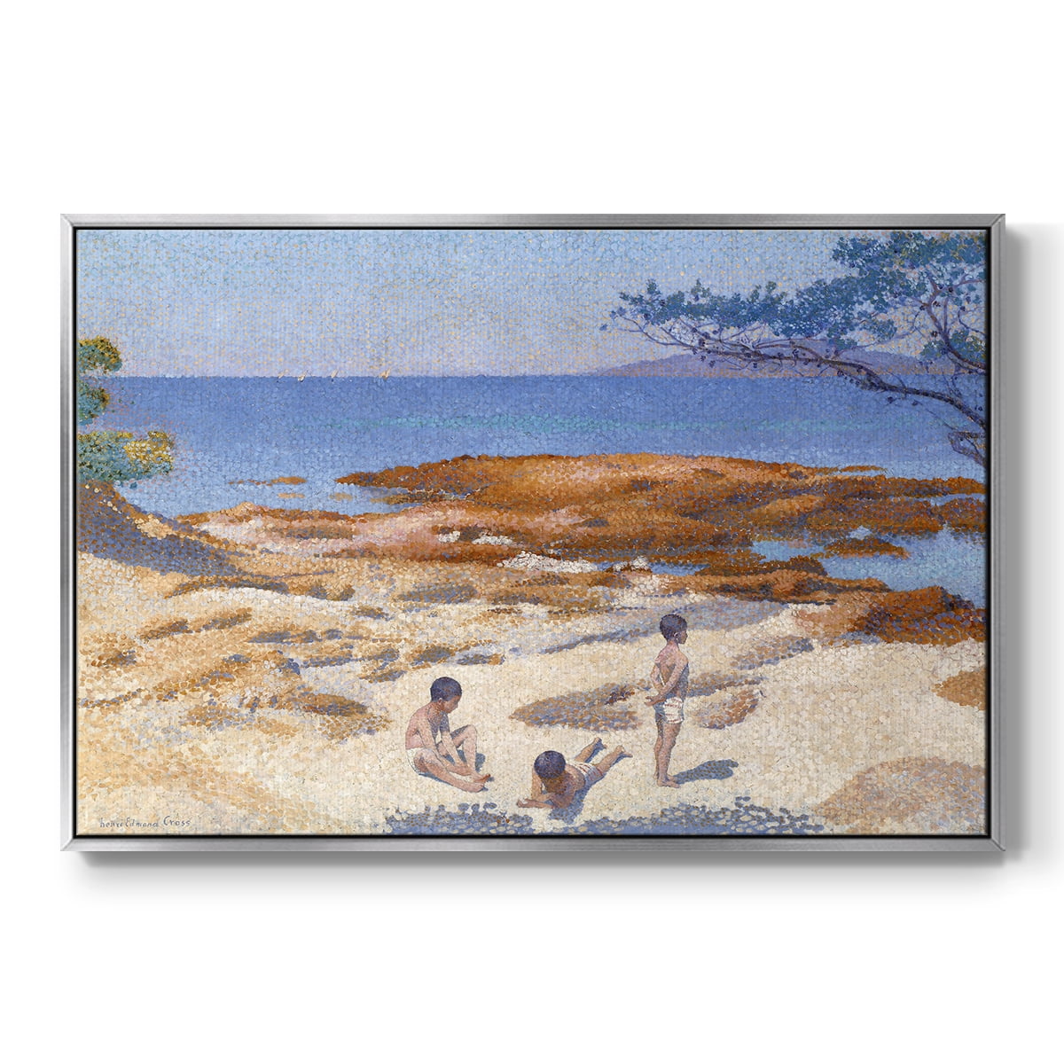 Vintage Landscape-CXXII By Wexford Home Framed in Silver Wood Gallery Wrapped Canvas 27 in. x 41 in.