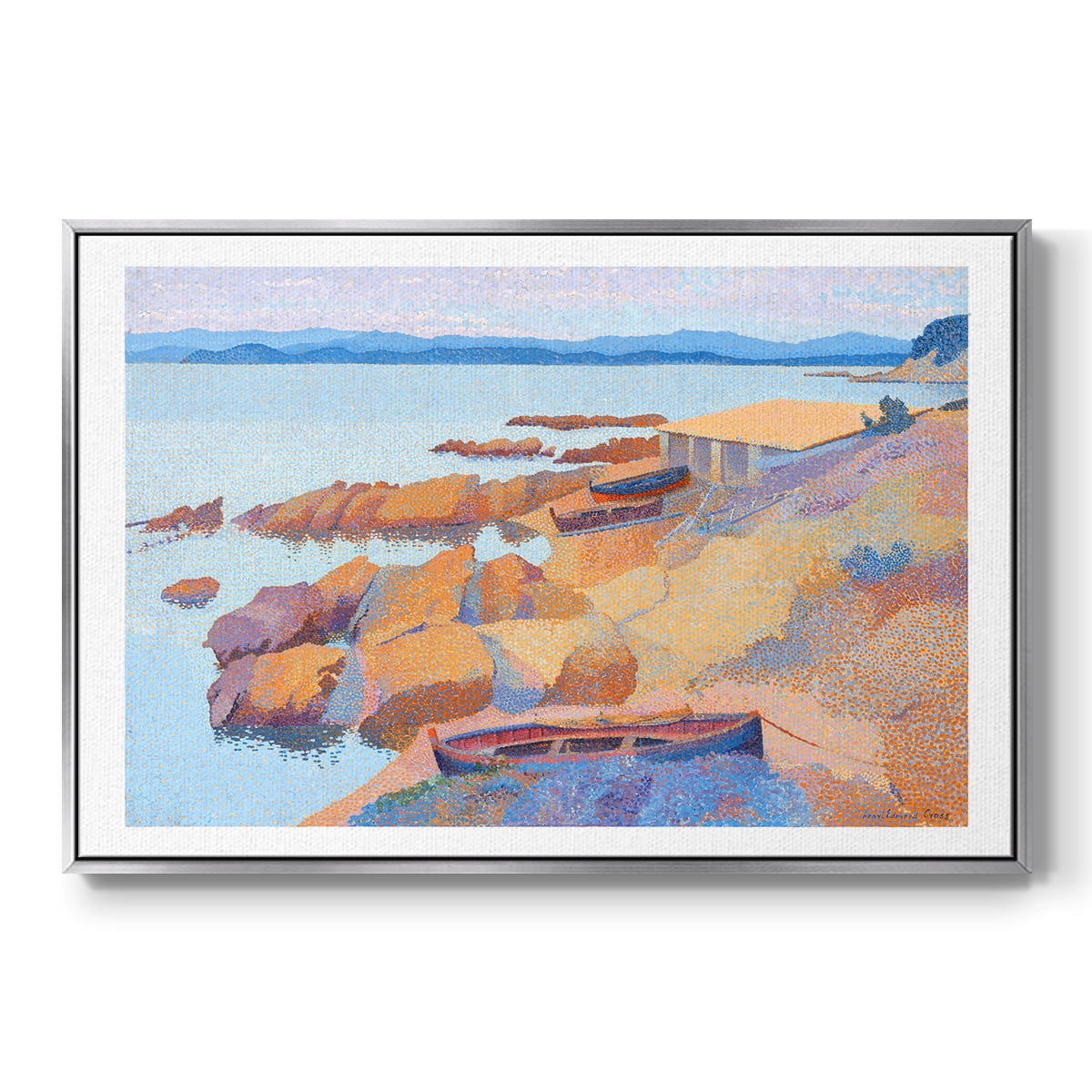 Vintage Landscape-CXXIX By Wexford Home Framed in Silver Wood Gallery Wrapped Canvas 17 in. x 25 in.